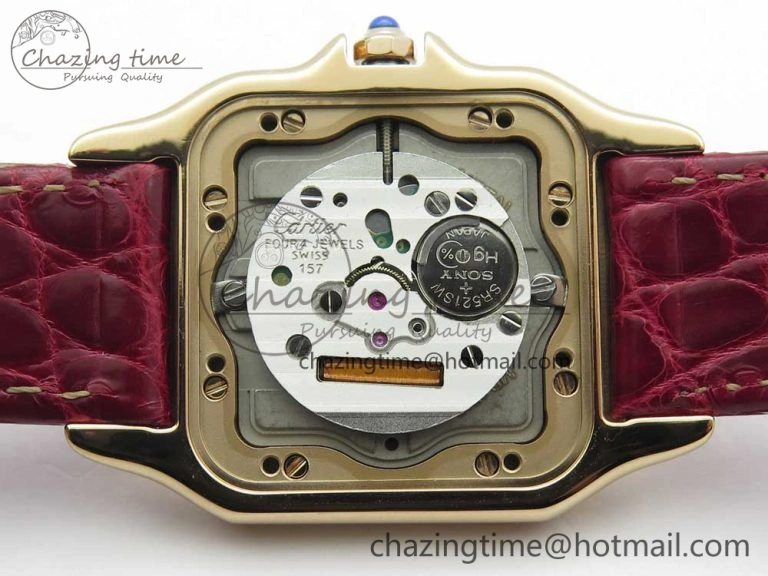 Panthère Secrete Ladies 27mm RG 8848F 1:1 Best Edition White Dial on Red Croco Strap Ronda Quartz