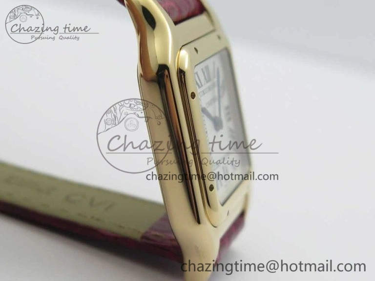 Panthère Secrete Ladies 27mm RG 8848F 1:1 Best Edition White Dial on Red Croco Strap Ronda Quartz