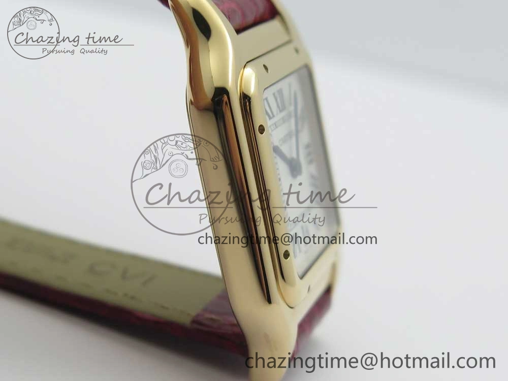 Panthère Secrete Ladies 27mm RG 8848F 1:1 Best Edition White Dial on Red Croco Strap Ronda Quartz