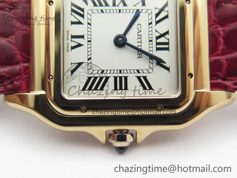 Panthère Secrete Ladies 27mm RG 8848F 1:1 Best Edition White Dial on Red Croco Strap Ronda Quartz