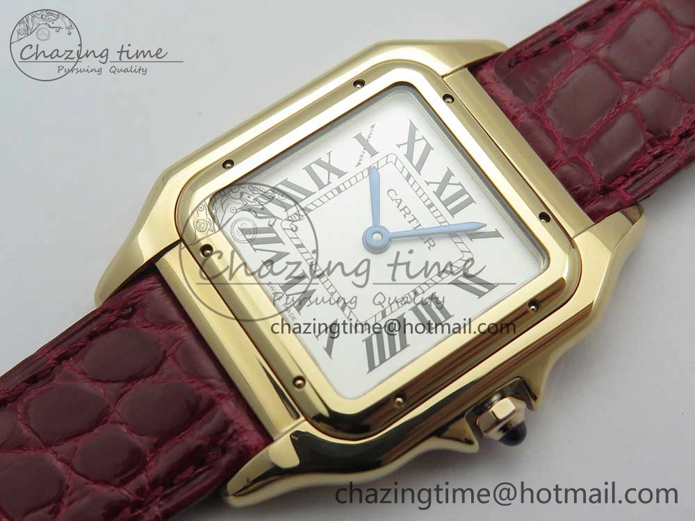 Panthère Secrete Ladies 27mm RG 8848F 1:1 Best Edition White Dial on Red Croco Strap Ronda Quartz