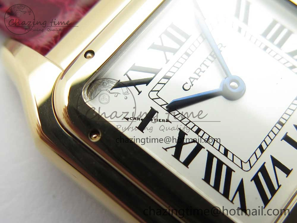 Panthère Secrete Ladies 27mm RG 8848F 1:1 Best Edition White Dial on Red Croco Strap Ronda Quartz