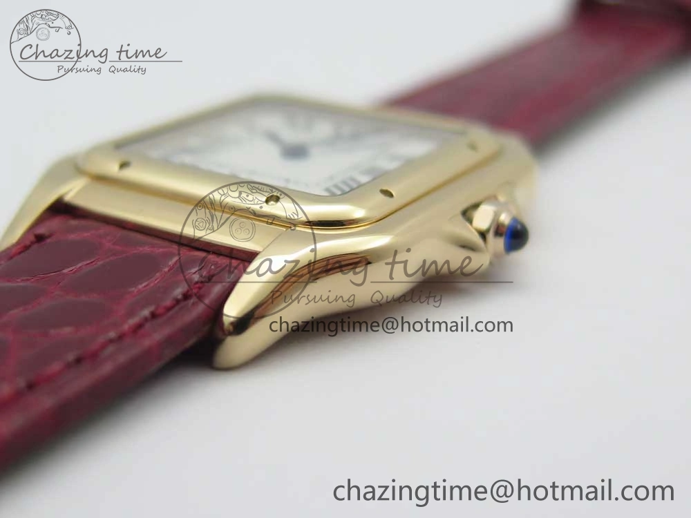 Panthère Secrete Ladies 27mm RG 8848F 1:1 Best Edition White Dial on Red Croco Strap Ronda Quartz