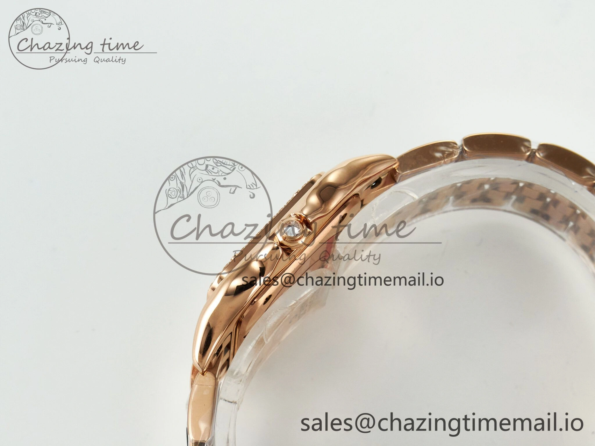 Panthère Secrete Ladies 27mm RG J12F 1:1 Best Edition White Dial on RG Bracelet Ronda Quartz