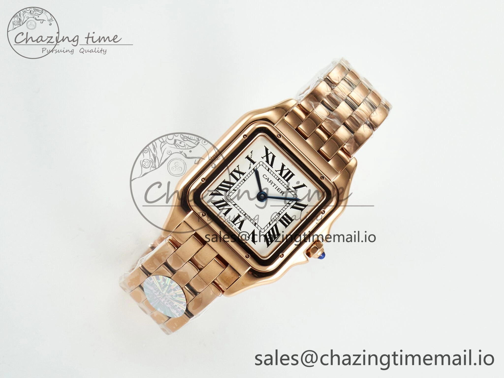Panthère Secrete Ladies 27mm RG J12F 1:1 Best Edition White Dial on RG Bracelet Ronda Quartz