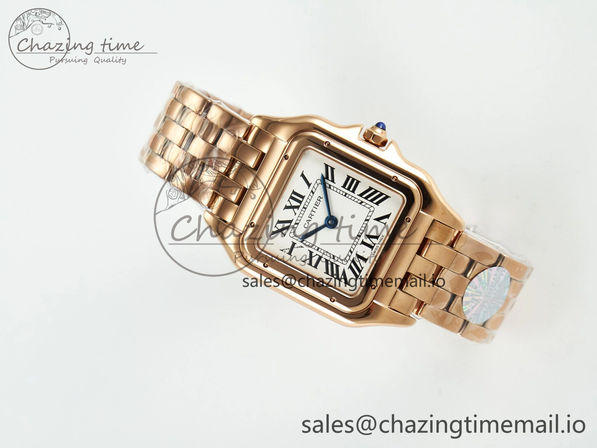 Panthère Secrete Ladies 27mm RG J12F 1:1 Best Edition White Dial on RG Bracelet Ronda Quartz