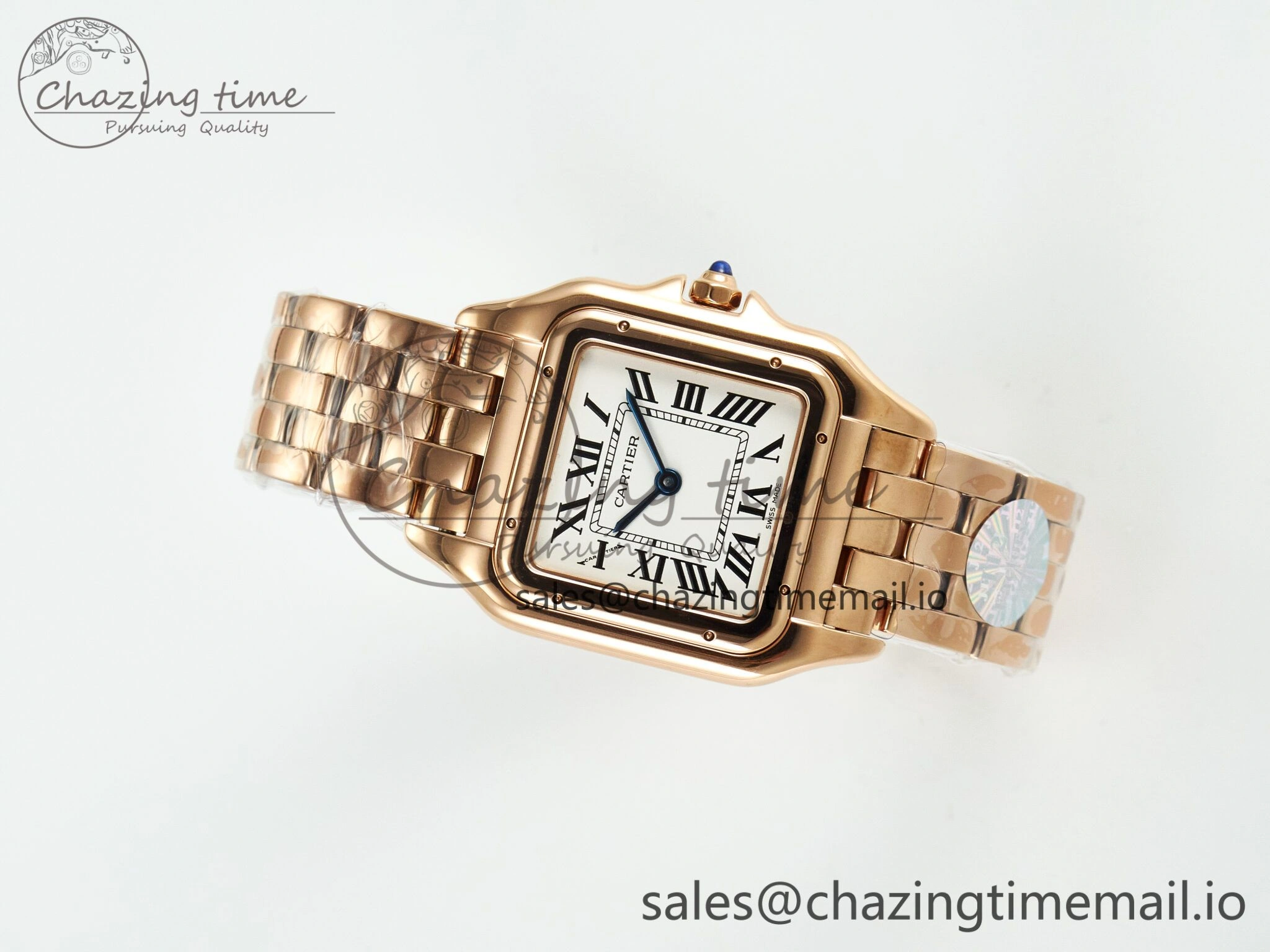 Panthère Secrete Ladies 27mm RG J12F 1:1 Best Edition White Dial on RG Bracelet Ronda Quartz