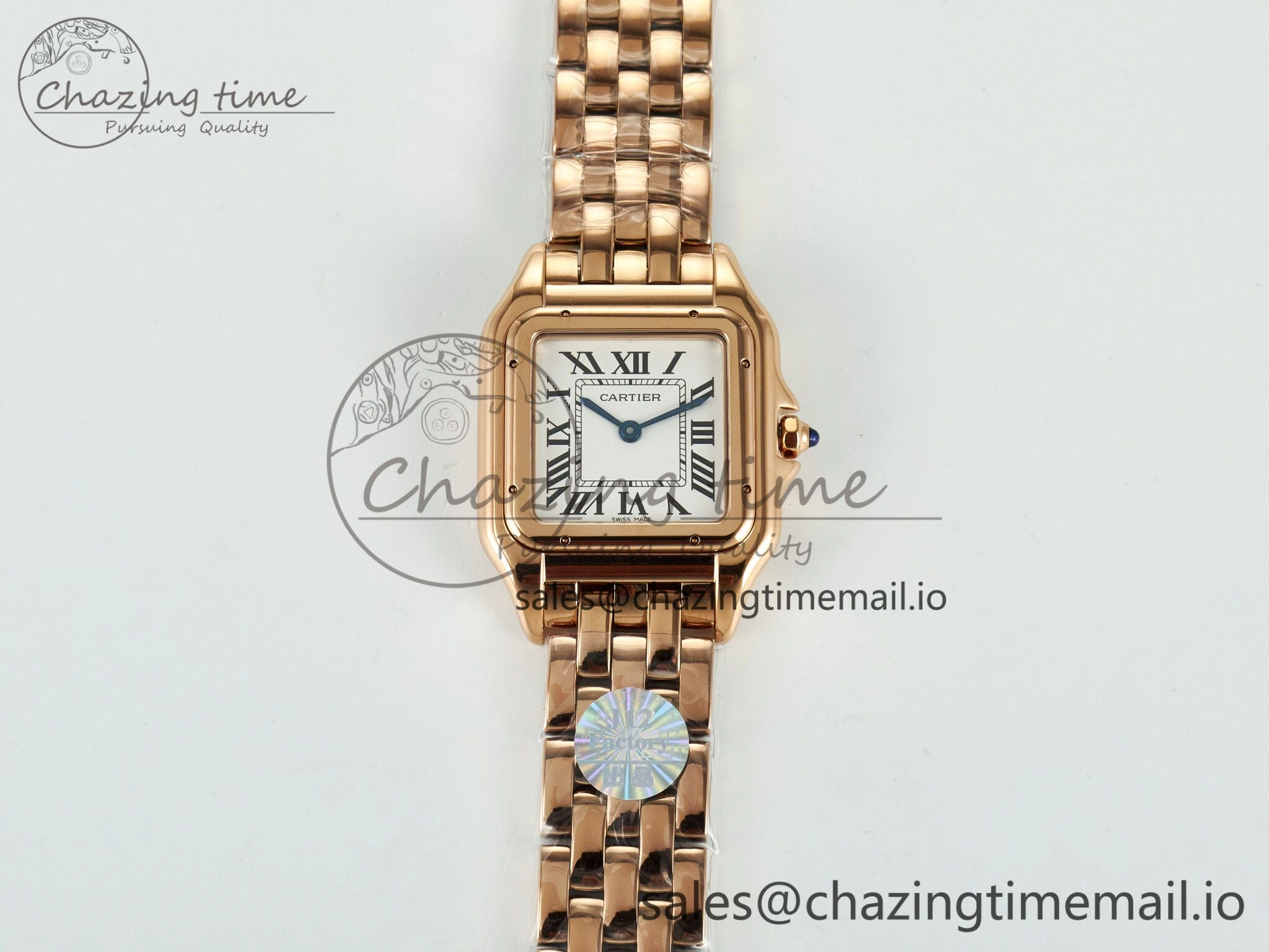 Panthère Secrete Ladies 27mm RG J12F 1:1 Best Edition White Dial on RG Bracelet Ronda Quartz