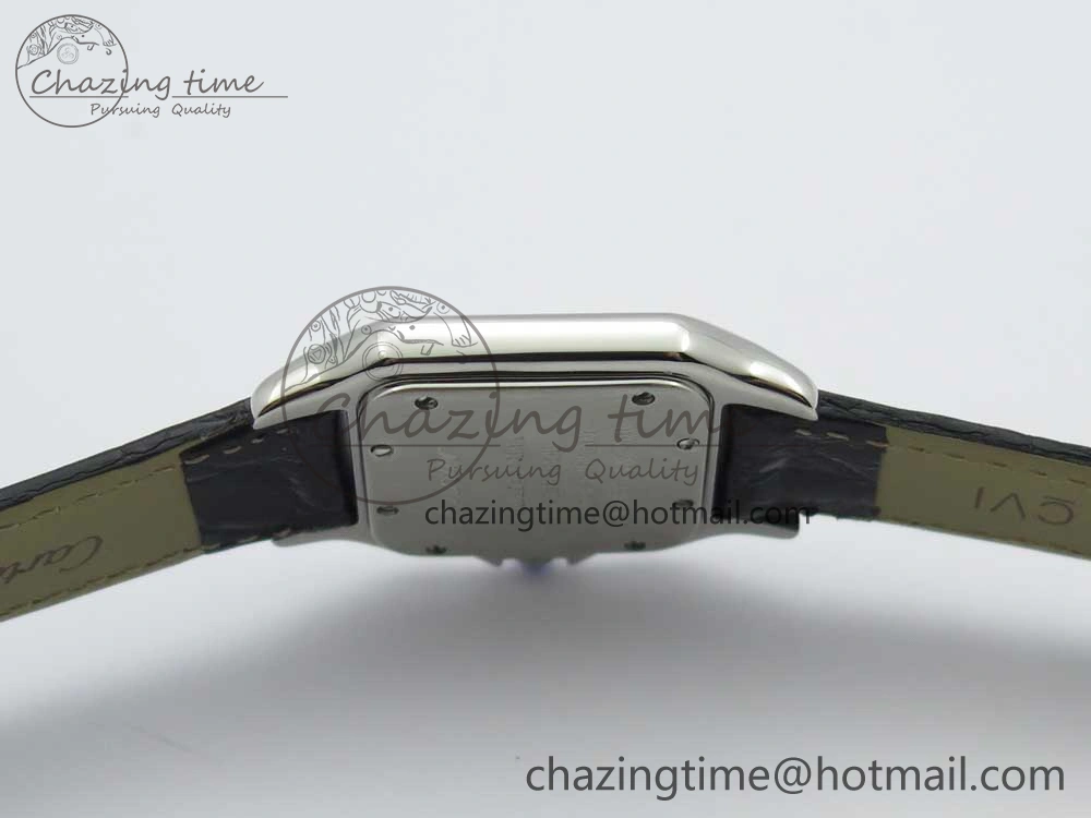 Panthère Secrete Ladies 27mm SS 8848F 1:1 Best Edition White Dial on Black Croco Strap Ronda Quartz
