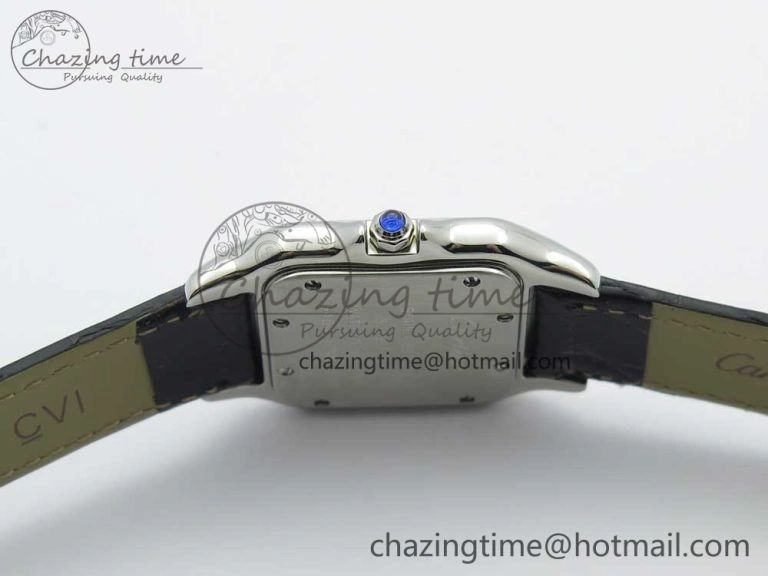 Panthère Secrete Ladies 27mm SS 8848F 1:1 Best Edition White Dial on Black Croco Strap Ronda Quartz