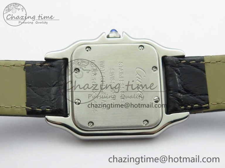 Panthère Secrete Ladies 27mm SS 8848F 1:1 Best Edition White Dial on Black Croco Strap Ronda Quartz