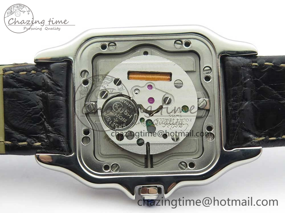 Panthère Secrete Ladies 27mm SS 8848F 1:1 Best Edition White Dial on Black Croco Strap Ronda Quartz