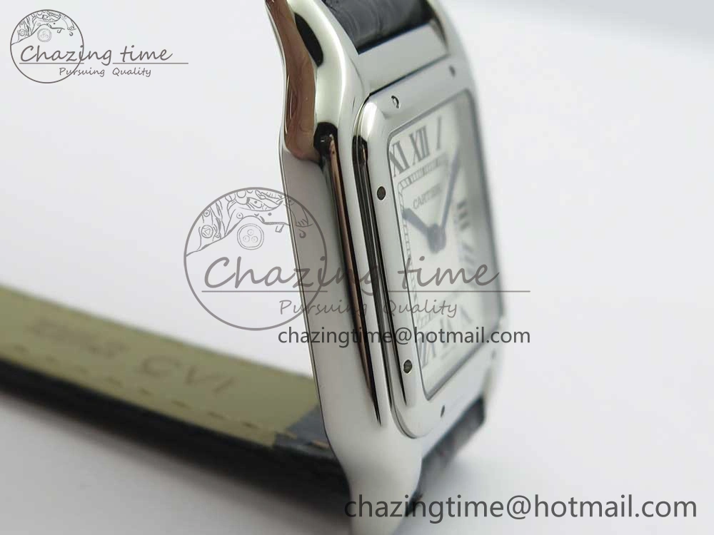 Panthère Secrete Ladies 27mm SS 8848F 1:1 Best Edition White Dial on Black Croco Strap Ronda Quartz