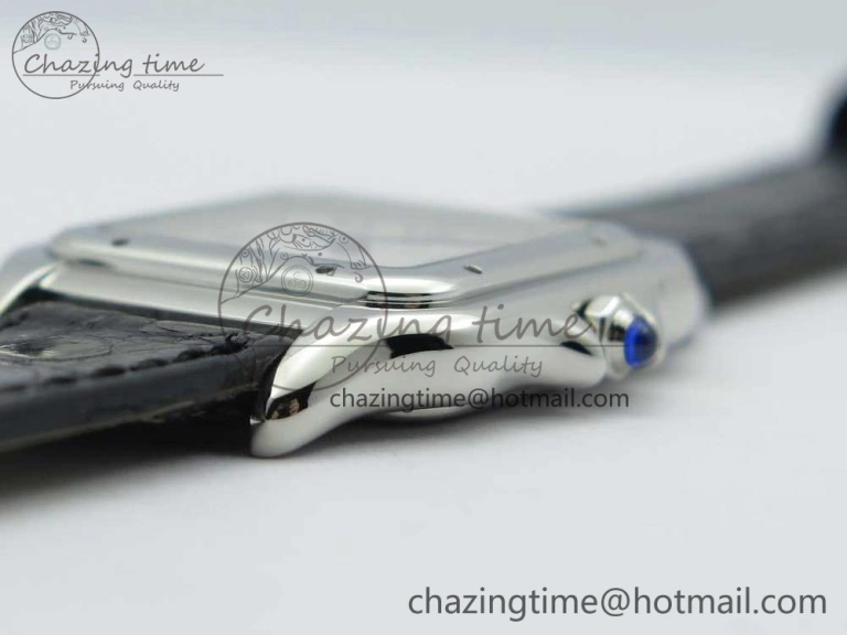 Panthère Secrete Ladies 27mm SS 8848F 1:1 Best Edition White Dial on Black Croco Strap Ronda Quartz