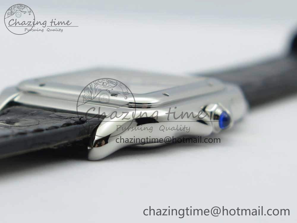 Panthère Secrete Ladies 27mm SS 8848F 1:1 Best Edition White Dial on Black Croco Strap Ronda Quartz