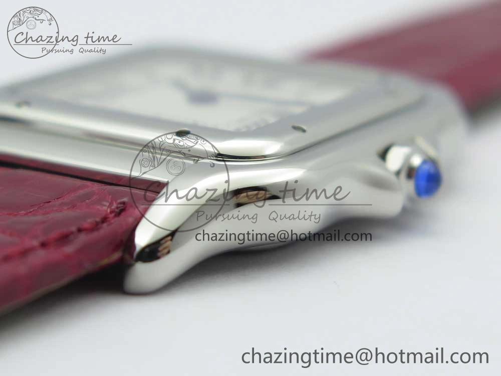Panthère Secrete Ladies 27mm SS 8848F 1:1 Best Edition White Dial on Red Croco Strap Ronda Quartz