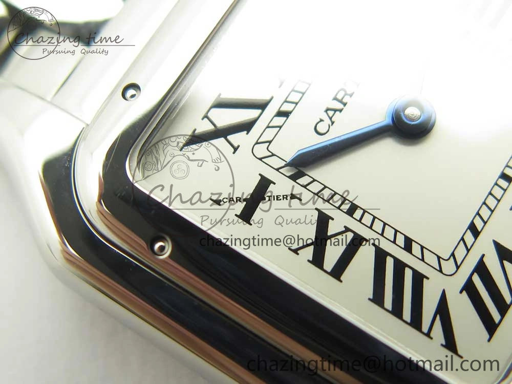 Panthère Secrete Ladies 27mm SS 8848F 1:1 Best Edition White Dial on SS Bracelet Ronda Quartz