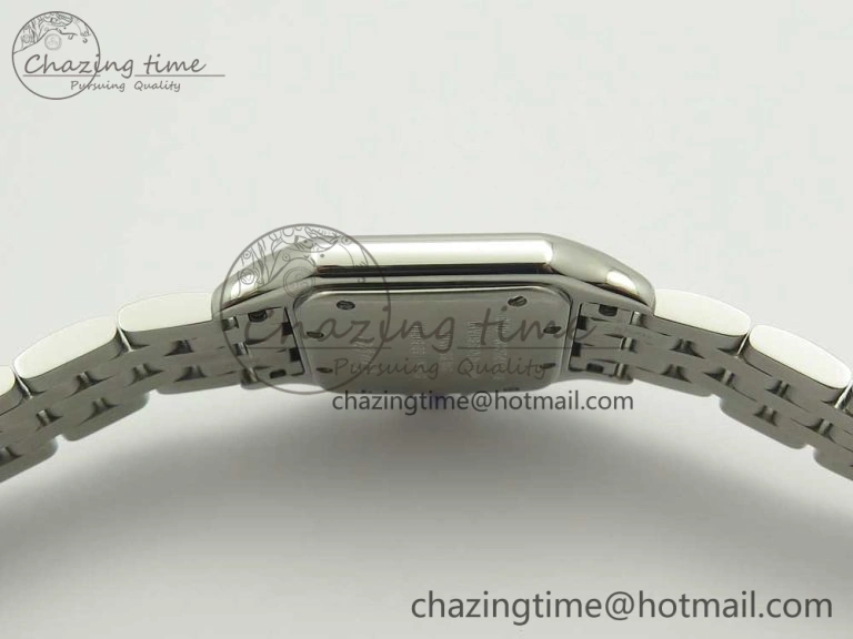 Panthère Secrete Ladies 27mm SS 8848F 1:1 Best Edition White Dial on SS Bracelet Ronda Quartz