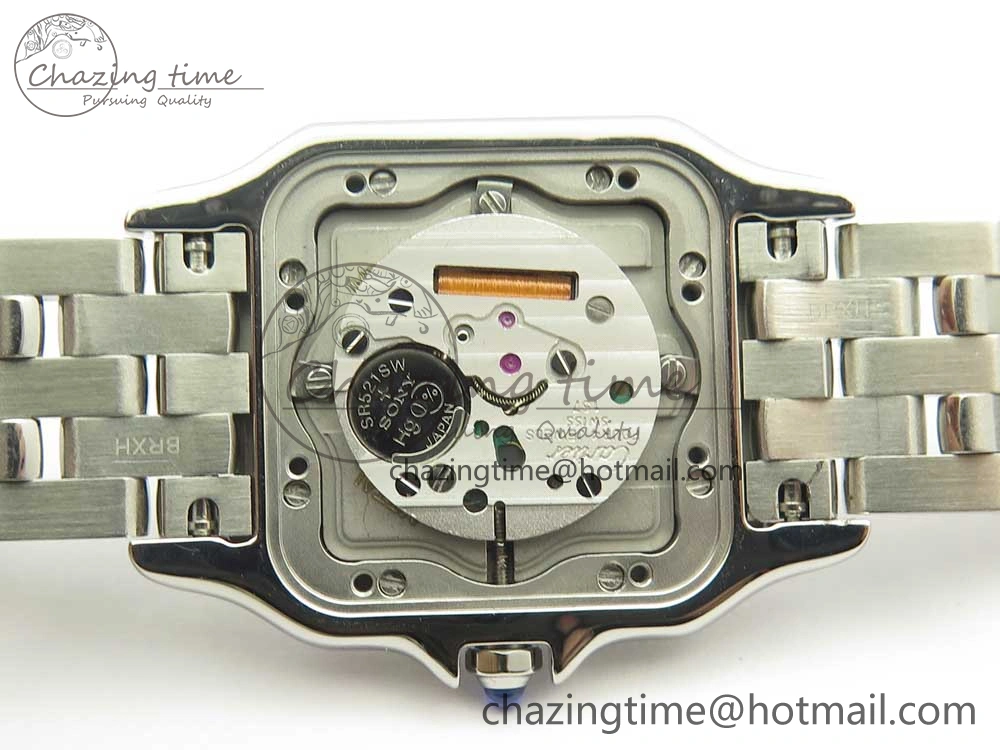 Panthère Secrete Ladies 27mm SS 8848F 1:1 Best Edition White Dial on SS Bracelet Ronda Quartz