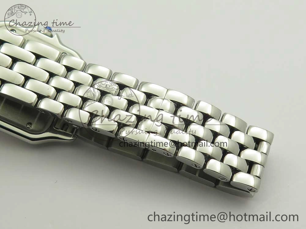 Panthère Secrete Ladies 27mm SS 8848F 1:1 Best Edition White Dial on SS Bracelet Ronda Quartz