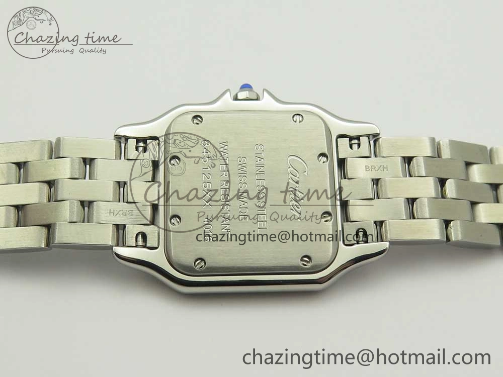 Panthère Secrete Ladies 27mm SS 8848F 1:1 Best Edition White Dial on SS Bracelet Ronda Quartz