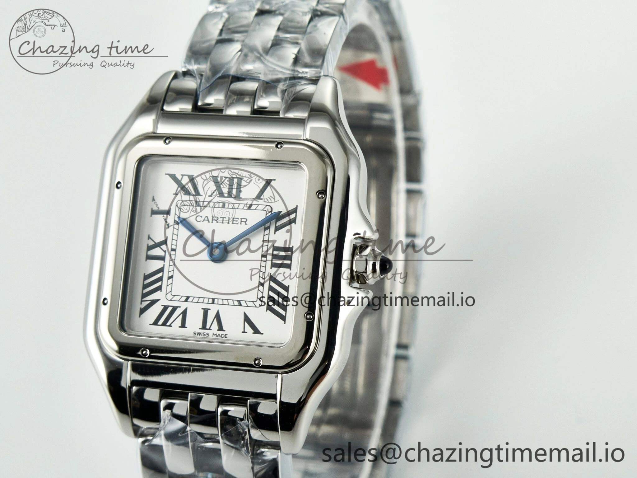 Panthère Secrete Ladies 27mm SS J12F 1:1 Best Edition White Dial on SS Bracelet Ronda Quartz