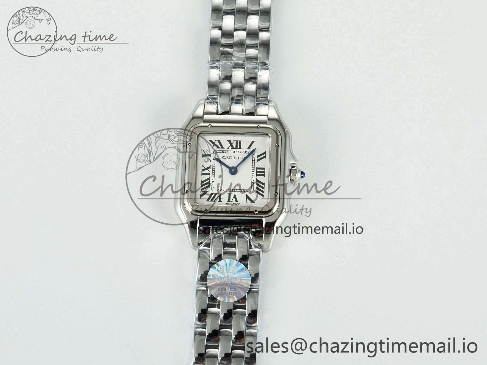 Panthère Secrete Ladies 27mm SS J12F 1:1 Best Edition White Dial on SS Bracelet Ronda Quartz