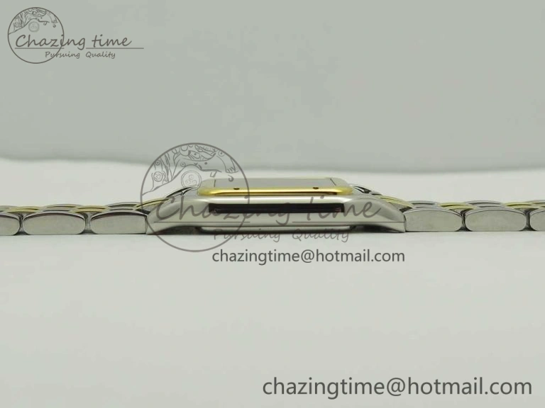 Panthère Secrete Ladies 27mm SS YG 8848F 1:1 Best Edition White Dial on SS YG Bracelet Ronda Quartz