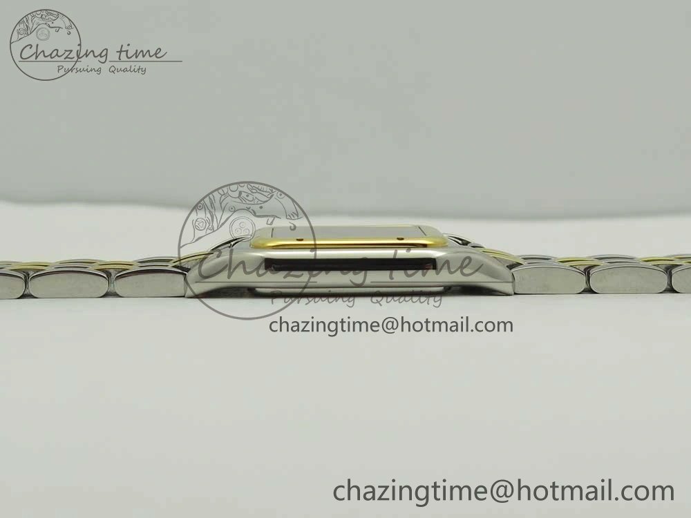 Panthère Secrete Ladies 27mm SS YG 8848F 1:1 Best Edition White Dial on SS YG Bracelet Ronda Quartz