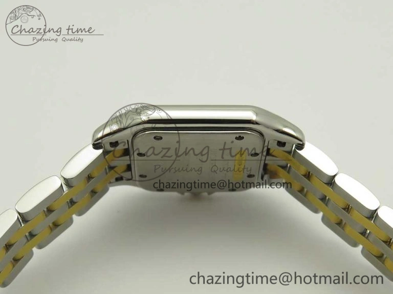 Panthère Secrete Ladies 27mm SS YG 8848F 1:1 Best Edition White Dial on SS YG Bracelet Ronda Quartz