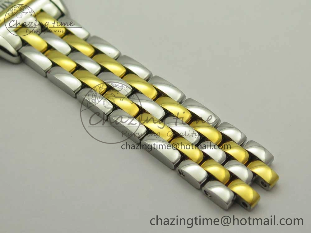 Panthère Secrete Ladies 27mm SS YG 8848F 1:1 Best Edition White Dial on SS YG Bracelet Ronda Quartz