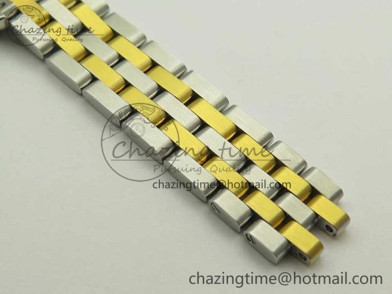 Panthère Secrete Ladies 27mm SS YG 8848F 1:1 Best Edition White Dial on SS YG Bracelet Ronda Quartz