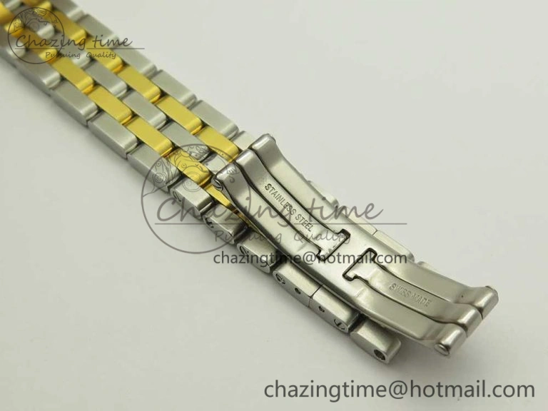 Panthère Secrete Ladies 27mm SS YG 8848F 1:1 Best Edition White Dial on SS YG Bracelet Ronda Quartz