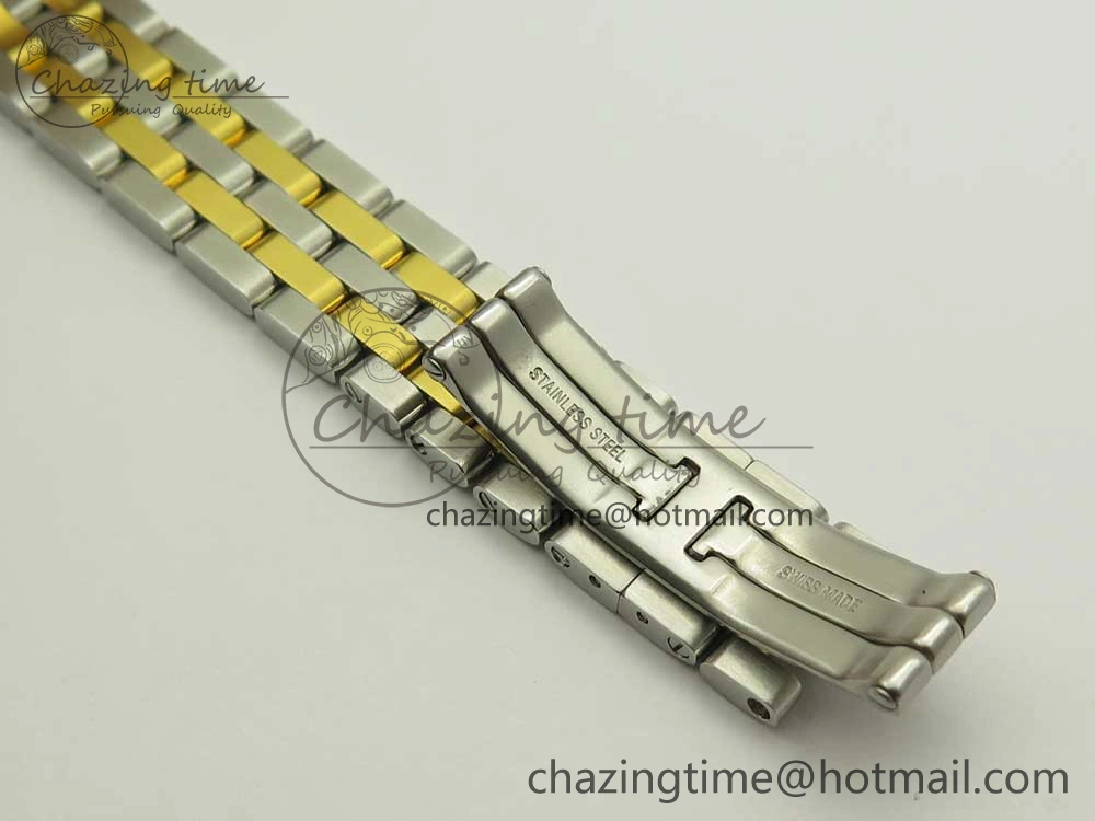 Panthère Secrete Ladies 27mm SS YG 8848F 1:1 Best Edition White Dial on SS YG Bracelet Ronda Quartz