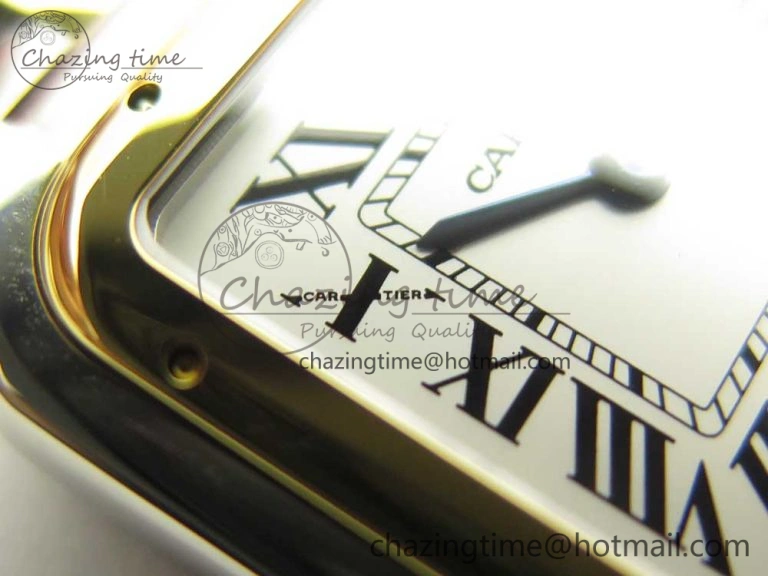 Panthère Secrete Ladies 27mm SS YG 8848F 1:1 Best Edition White Dial on SS YG Bracelet Ronda Quartz