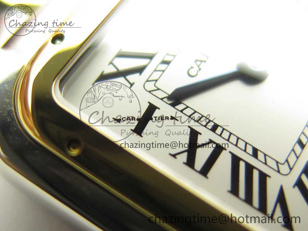 Panthère Secrete Ladies 27mm SS YG 8848F 1:1 Best Edition White Dial on SS YG Bracelet Ronda Quartz