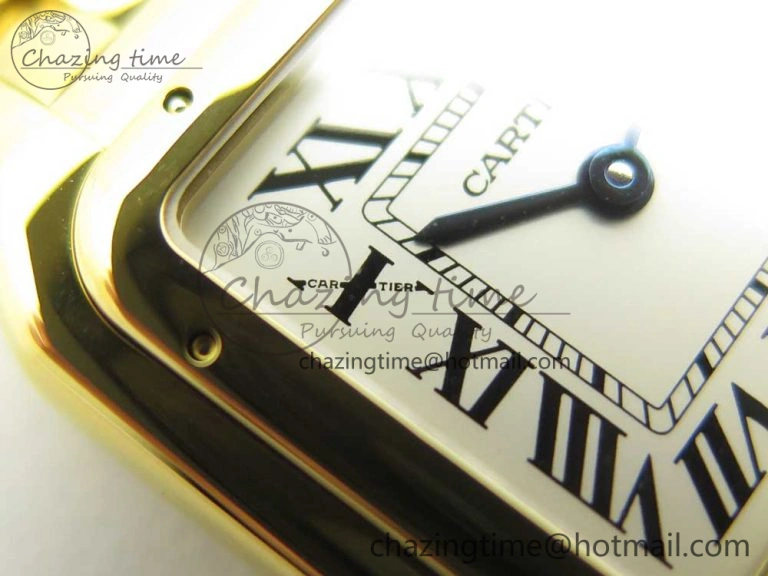 Panthère Secrete Ladies 27mm YG 8848F 1:1 Best Edition White Dial on YG Bracelet Ronda Quartz