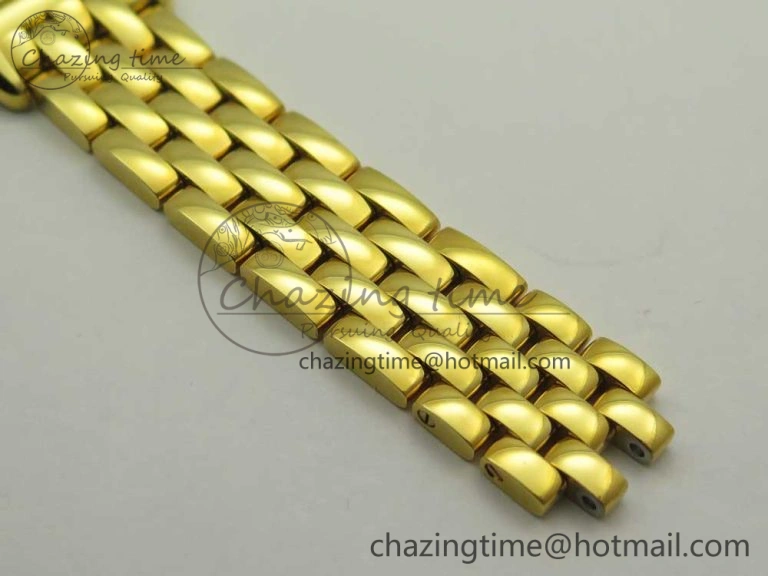 Panthère Secrete Ladies 27mm YG 8848F 1:1 Best Edition White Dial on YG Bracelet Ronda Quartz