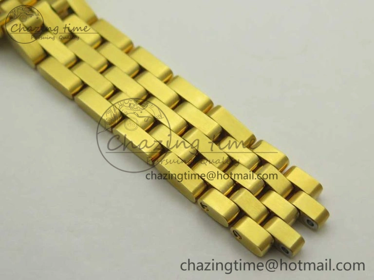 Panthère Secrete Ladies 27mm YG 8848F 1:1 Best Edition White Dial on YG Bracelet Ronda Quartz