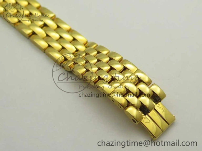 Panthère Secrete Ladies 27mm YG 8848F 1:1 Best Edition White Dial on YG Bracelet Ronda Quartz