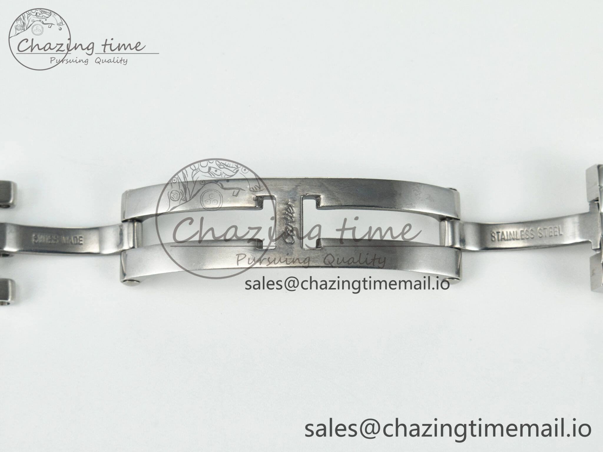 Panthère Secrete Ladies 27mm YG J12F 1:1 Best Edition White Dial Diamonds Bezel on YG Bracelet Ronda Quartz