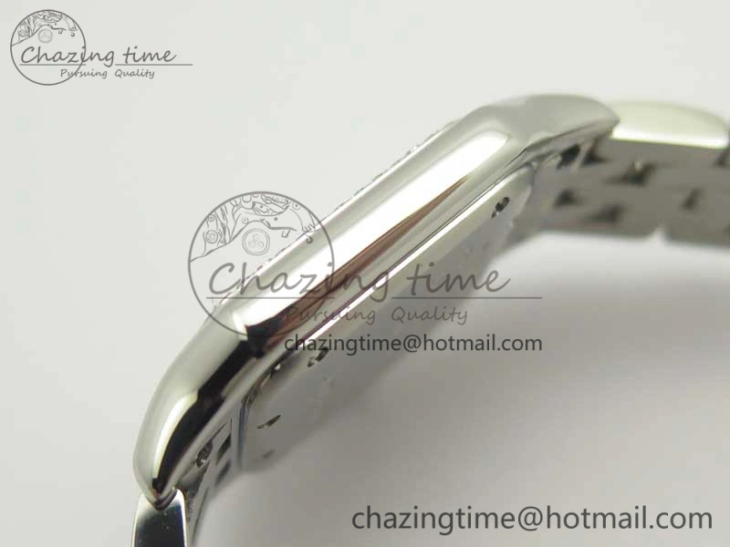 Panthère Secrete Ladies SS GF 1:1 Best Edition White Dial Diamonds Bezel on SS Bracelet Ronda Quartz