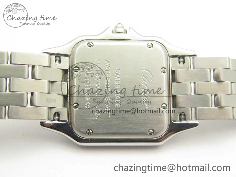 Panthère Secrete Ladies SS GF 1:1 Best Edition White Dial Diamonds Bezel on SS Bracelet Ronda Quartz