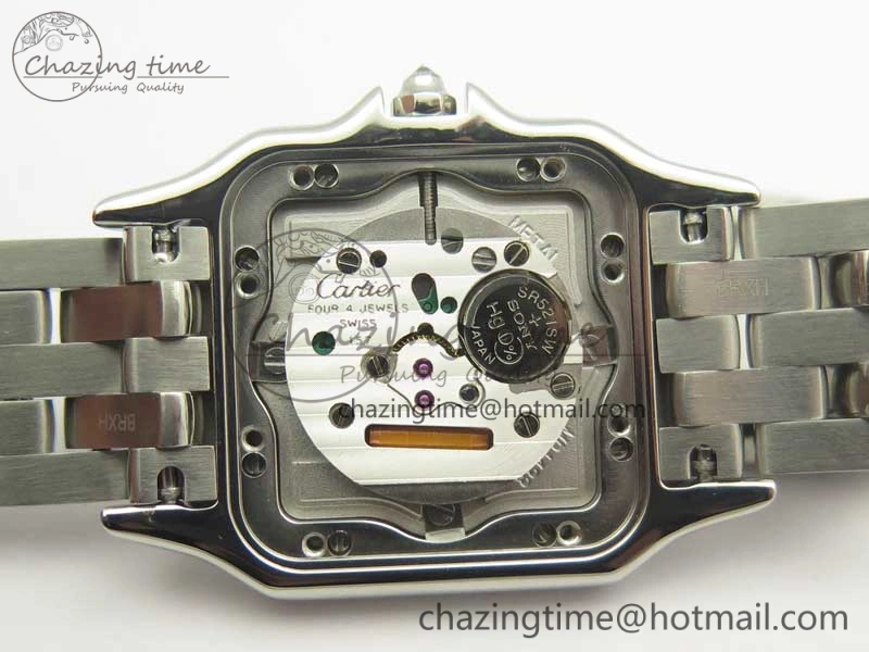 Panthère Secrete Ladies SS GF 1:1 Best Edition White Dial Diamonds Bezel on SS Bracelet Ronda Quartz