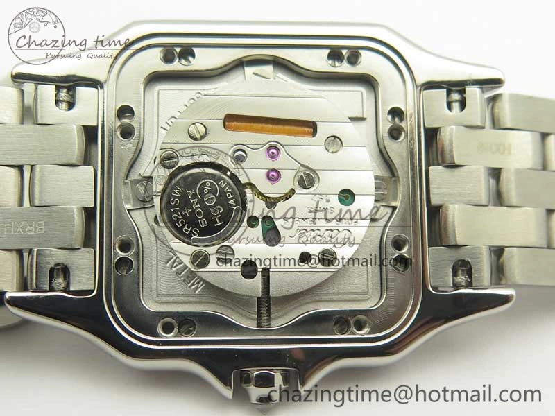 Panthère Secrete Ladies SS GF 1:1 Best Edition White Dial Diamonds Bezel on SS Bracelet Ronda Quartz