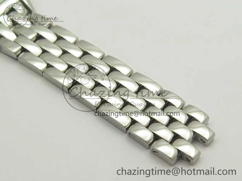 Panthère Secrete Ladies SS GF 1:1 Best Edition White Dial Diamonds Bezel on SS Bracelet Ronda Quartz