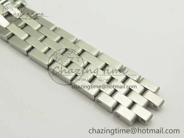 Panthère Secrete Ladies SS GF 1:1 Best Edition White Dial Diamonds Bezel on SS Bracelet Ronda Quartz