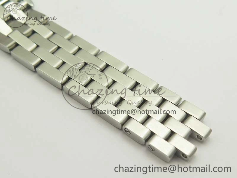 Panthère Secrete Ladies SS GF 1:1 Best Edition White Dial Diamonds Bezel on SS Bracelet Ronda Quartz