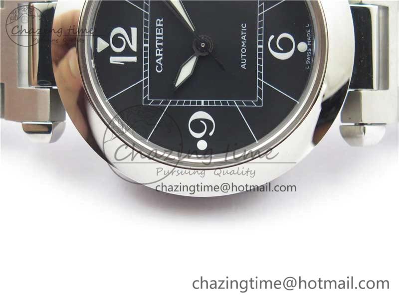 Pasha W31074M7 35mm SS V9F Best Edition Black Dial on SS Bracelet A2892 to Cal.049