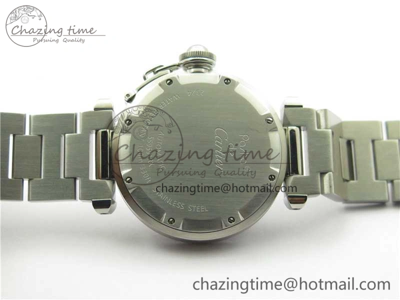 Pasha W31074M7 35mm SS V9F Best Edition Pink Dial on SS Bracelet A2892 to Cal.049